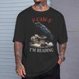 F-CAW-F Crow Book Lover Reader Gothic Humor T-Shirt Gifts for Him