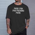 F Ck You F Cking F Ck 面白い皮肉tシャツ ギャグギフト Tシャツ 彼への贈り物