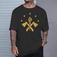 Fba マルーンフラッグ ファンデーション ブラック アメリカン Tシャツ 彼への贈り物