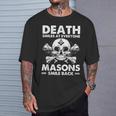 Freemasonkull Quote Deathmiles Mason ユーモア フリーメイソン Tシャツ 彼への贈り物