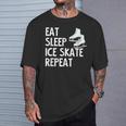 Eatleep Icekate Repeat フィギュアスケート Tシャツ 彼への贈り物
