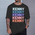 Modern Repeated Text Kenny Tシャツ 彼への贈り物
