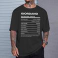 Giordano 栄養成分表示 Tシャツ 彼への贈り物
