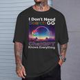 Googleを検索する必要はありません。Chatgptはすべてを知っています。 Tシャツ 彼への贈り物
