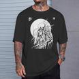 Grindcore オカルトホラースカルアート デスメタル スラッシュメタル Tシャツ 彼への贈り物