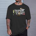 Halloween Teacher Love Books And Brains Teacher Halloween For Men Women Kids T-Shirt Gifts for Him
