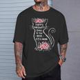 Happy Best Cat Mom Floral Cat Lover Women T-Shirt Gifts for Him