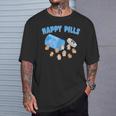 Happy Pills うさぎ 面白い ホーランドロップ バニー 恋人 ユーモア Tシャツ 彼への贈り物