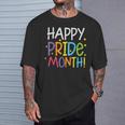 Happy Pride Month レインボー ゲイプライド アリー Lgbt メンズ レディース キッズ Tシャツ 彼への贈り物