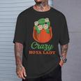 Hoya 陶器フラワーデザイン ワックスフラワー Hoya ファン用 Tシャツ 彼への贈り物