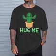 Hug Me 面白い サボテン ユーモア ギフト Tシャツ 彼への贈り物