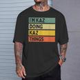 I'm Kaz Doing Kaz Things 面白い名言 Tシャツ 彼への贈り物