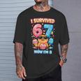 Ich Habe 6 7 Überlebt Jetzt Bin Ich 8 Kawaii Capybara Ice Cream Birthday T-Shirt Geschenke für Ihn