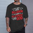 It's A Relationship With God Not Religion Tシャツ 彼への贈り物