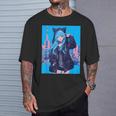 Japanese Anime Girl 日本のアニメの女の子 Tシャツ 彼への贈り物