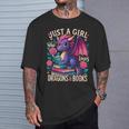 Just a Girl Who Loves Dragons And Books Dragon T-Shirt Gifts for Him