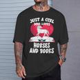 Just A Girl Who Loves Horses And Books Heart Reading T-Shirt Gifts for Him Just A Girl Who Loves Horses And Books Heart Reading T-Shirt Gifts for Him