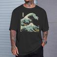 Katsushika Hokusai The Great Wave Off Kanagawa Tシャツ 彼への贈り物