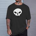 Thekull スカルシャツ ゴスデザイン パンク Tシャツ 彼への贈り物