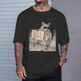 Leck Eier Lustiger Waschbär Mit Frecher Haltung T-Shirt Geschenke für Ihn