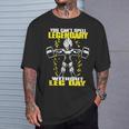 Leg Day ボディビルディング スクワット ジム モチベーションスクワット Tシャツ 彼への贈り物