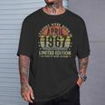 Legendince April 1967Intage 58Th Birthday Made In 1967 長袖tシャツ Tシャツ 彼への贈り物