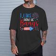 I Like How He Bangs マッチング カップル 4Th Of July 花火 Tシャツ 彼への贈り物
