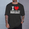 I Love Berkeley California Heart お土産 Ca City Pride Tシャツ 彼への贈り物