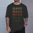 Love Heart Mako グランジ ビンテージスタイル ブラック マコ Tシャツ 彼への贈り物