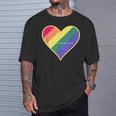 Love Is Love レインボーハート Tシャツ 彼への贈り物