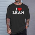 I Love Lean 私は愛する Lean Tシャツ 彼への贈り物
