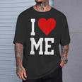 I Love Me ハートセルフラブセルフ受容i Love Me Tシャツ 彼への贈り物