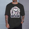 I Love My Boxer Dog Mom Dad Kawaii Dog Doodles ボクサー 犬 Tシャツ 彼への贈り物