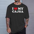 I Love My Cajsa アイ・ラブ・マイ・カジサ 長袖tシャツ Tシャツ 彼への贈り物