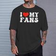 I Love My Fans Tシャツ 彼への贈り物