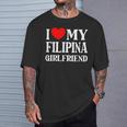 I Love My Filipina Girlfriend デザイン Best Boyfriend Tシャツ 彼への贈り物
