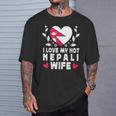 I Love My Hot Nepali Wifepouses Nepal Flag Tシャツ 彼への贈り物