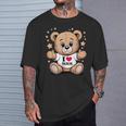 I Love Tsurumi Teddy Bear 鶴見テディベアが大好き Tシャツ 彼への贈り物