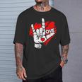 I Love You 手話 Asl Peak Languages Tシャツ 彼への贈り物