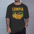 Lumpia Makes Me Happyルンピアは私を幸せにする フィリピンの春巻き 料理 食べ物 Tシャツ 彼への贈り物