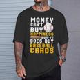 Money Can Buy 野球カード 面白い野球愛好家ファン Tシャツ 彼への贈り物