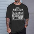 No Farmers No Food No Future ファーマー 農場農場農業 Tシャツ 彼への贈り物