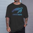 Northhore ハワイ ハワイアン ウミガメ タトゥー トライバルビーチ Tシャツ 彼への贈り物