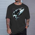 Orca シャツ オーシャン シャチ 恋人 男性 男の子 女の子 キッズ シャチ Tシャツ 彼への贈り物