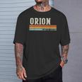 Orion Retrointage Hombres Niños Niños Nombre Camiseta unisex Regalos para él