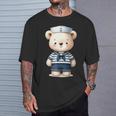 Oso Marinero Para Niños Niñas Niños Camiseta unisex Regalos para él
