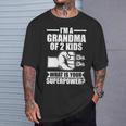 Oy Abuela De 2 Niños Abuela Cuello Camiseta unisex Regalos para él