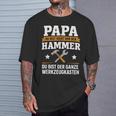 Papa Du Bist Der Hammer Ganze Werkzeugkastenatertag T-Shirt Geschenke für Ihn