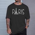Paris Love France エッフェル塔tシャツ Tシャツ 彼への贈り物