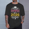 Proud Mom Of A 2026 卒業 シニア ひまわり ヒョウ ハート Tシャツ 彼への贈り物